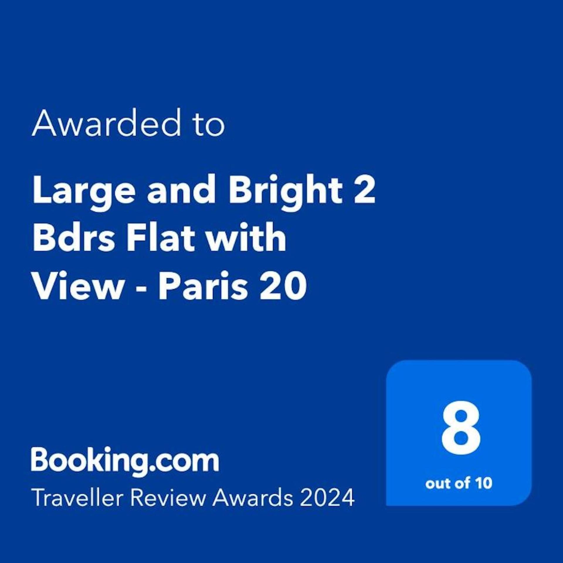 Large And Bright 2 Bdrs Flat With View - Paris 20 Apartment Bagian luar foto